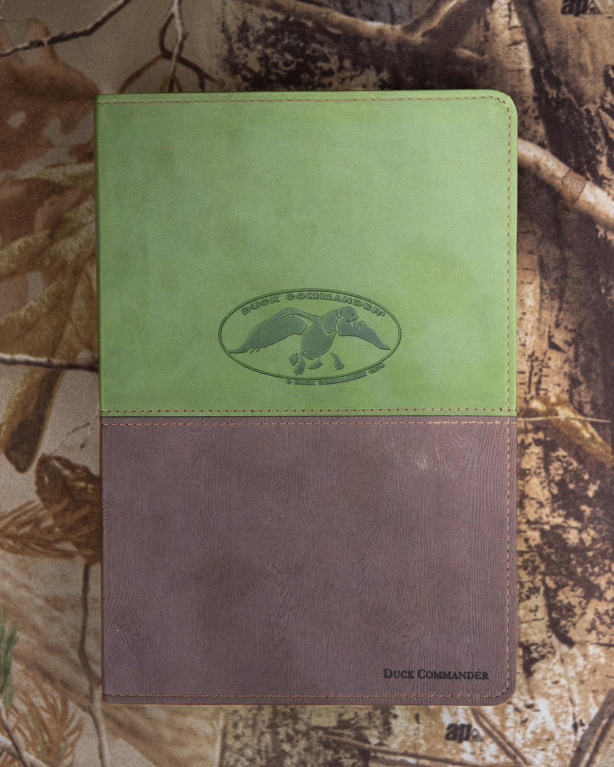 Duck Commander Faith and Family NKJV Bible (Olive/Brown Leather)