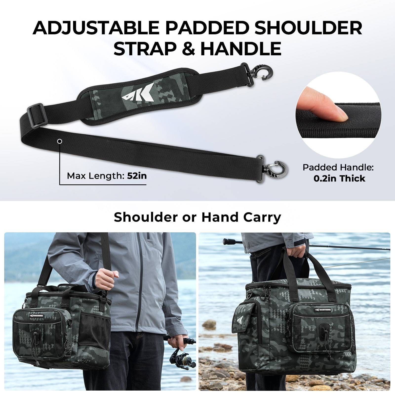 KastKing BaitSpace Fishing Tackle Bag with 4 Tackle Boxes 11 KastKing BaitSpace Fishing Tackle Bag with 4 Tackle Boxes