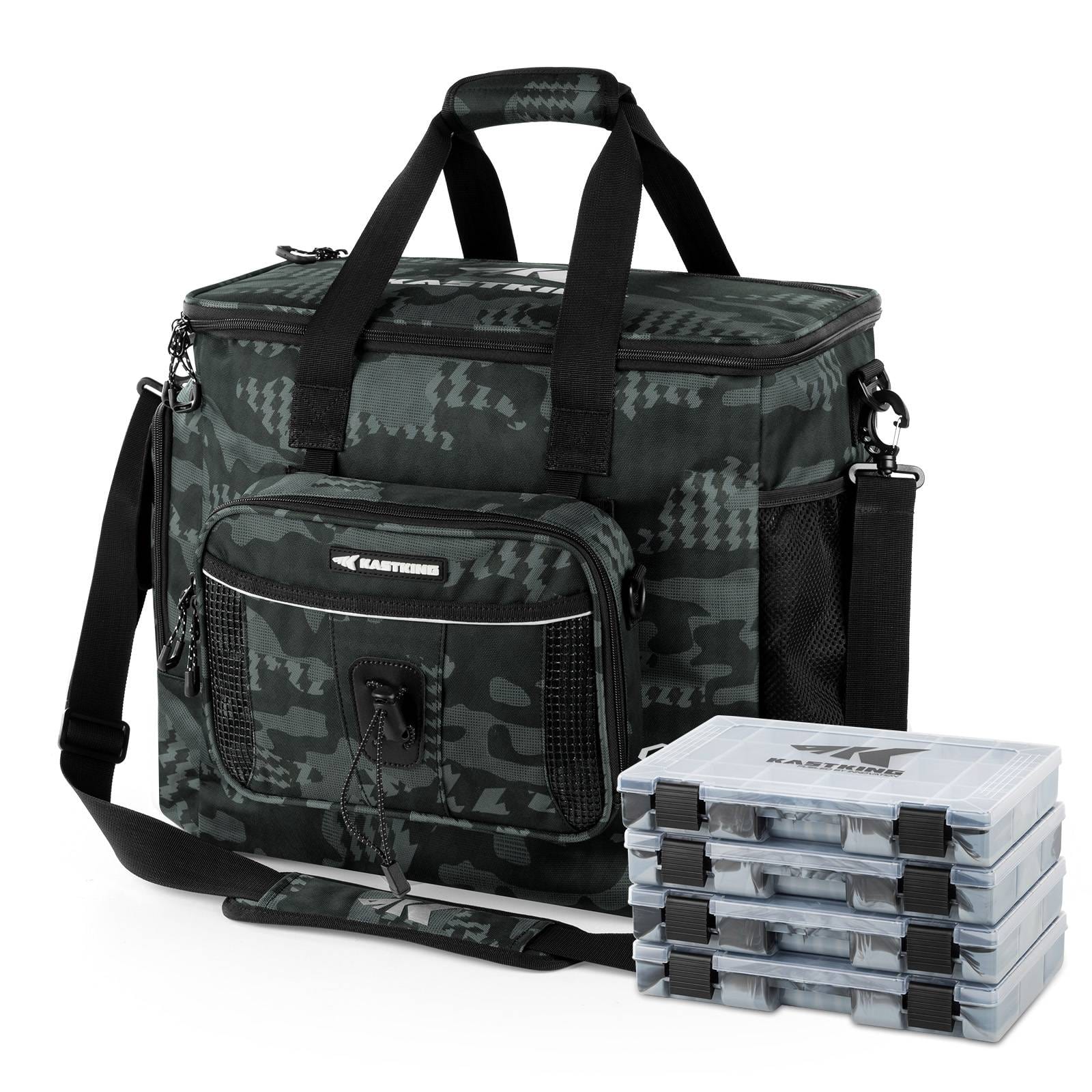 KastKing BaitSpace Fishing Tackle Bag with 4 Tackle Boxes 6 KastKing BaitSpace Fishing Tackle Bag with 4 Tackle Boxes