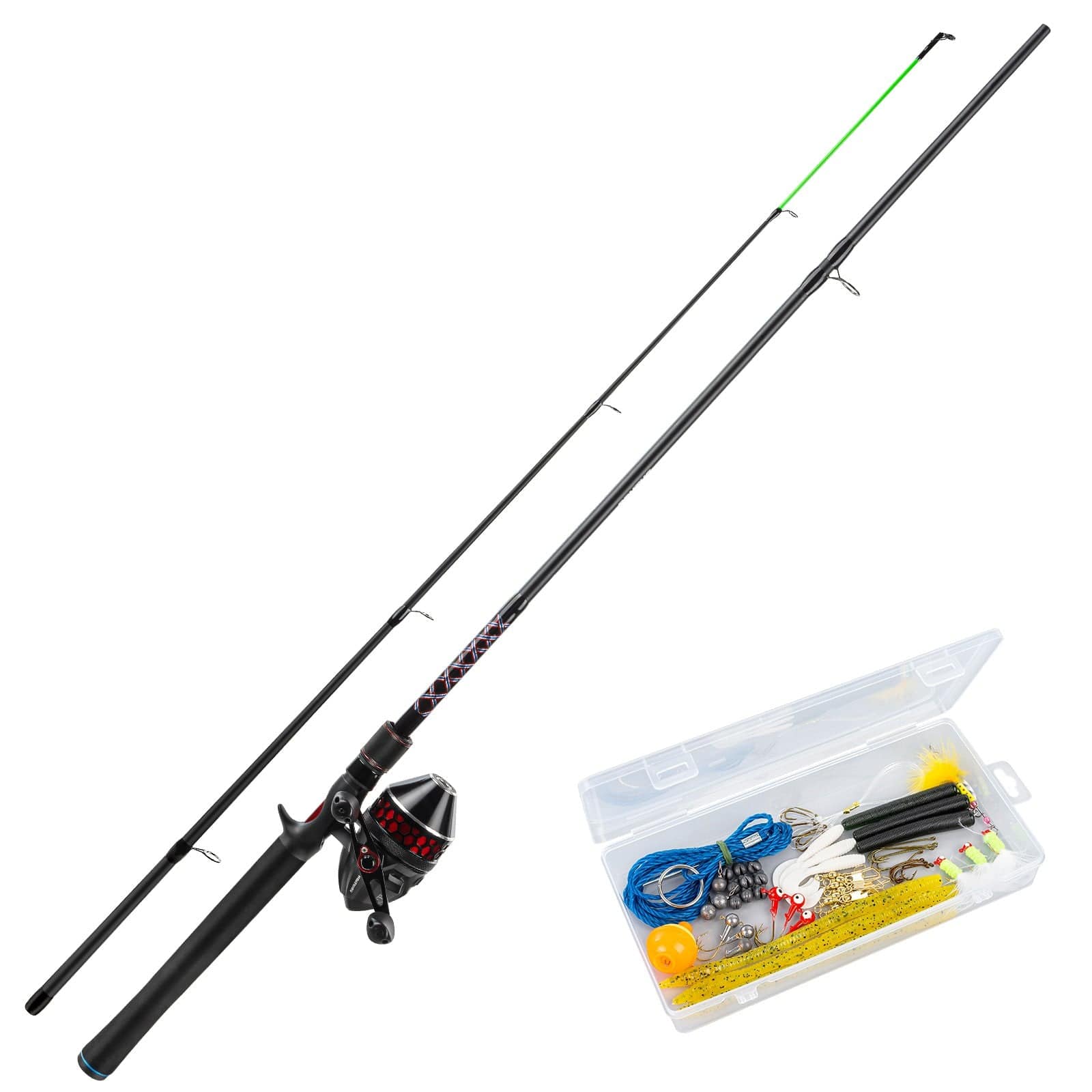 KastKing Brutus SpinCast Rod and Reel Combo with Tackle Kit