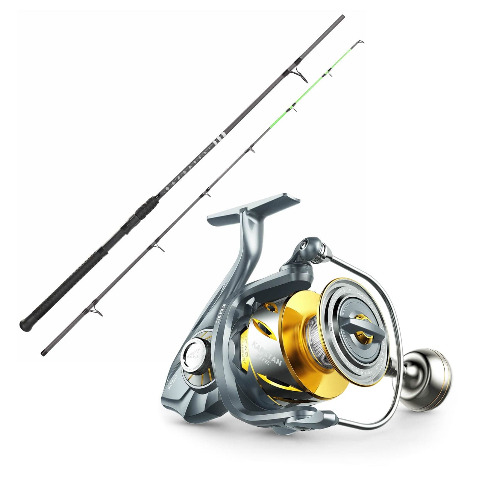 KastKing Kapstan Elite and Kong Saltwater Spinning Fishing Rod and Reel Combo