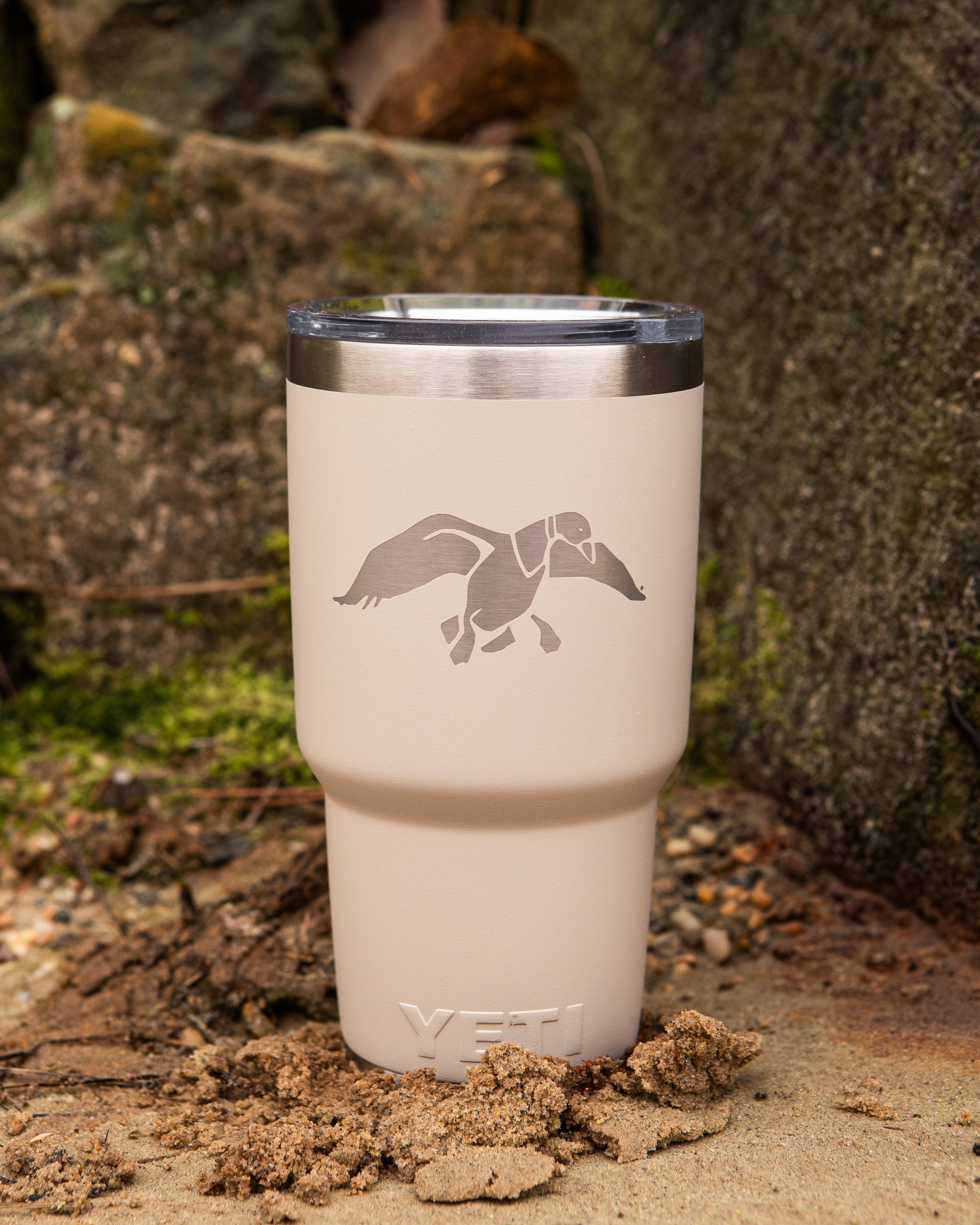 Duck Commander 30oz Taupe Icon Yeti Rambler
