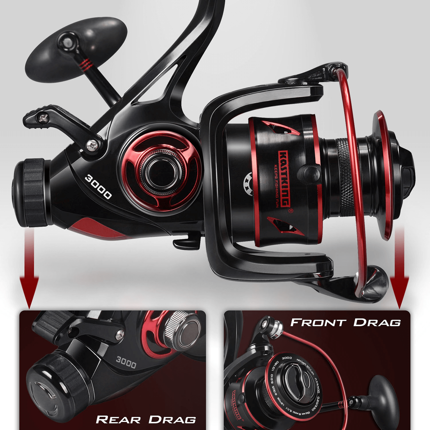 KastKing Sharky Baitfeeder III Spinning Reel 9 KastKing Sharky Baitfeeder III Spinning Reel
