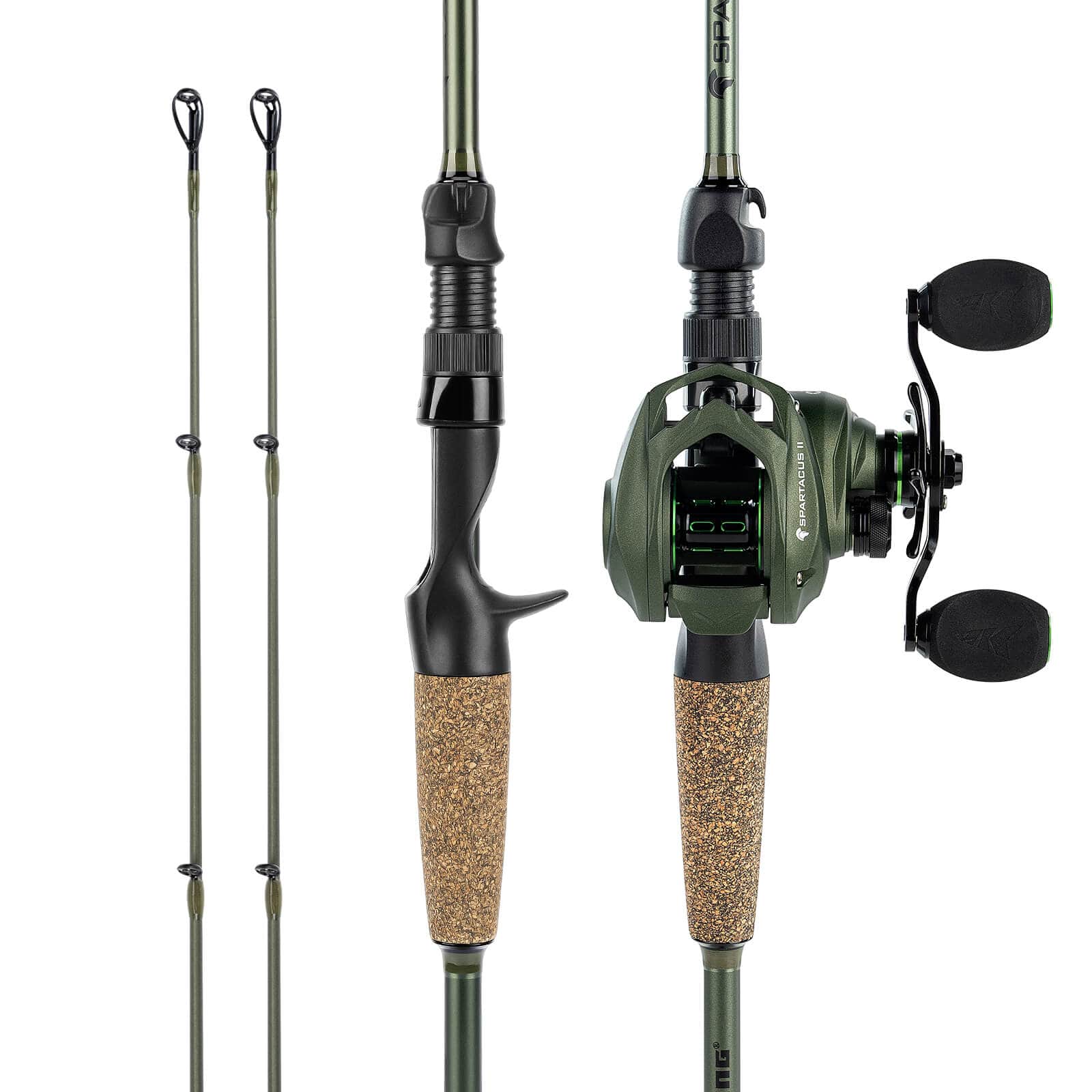 KastKing Spartacus II Twin-Tip Baitcaster Rod and Reel Combo