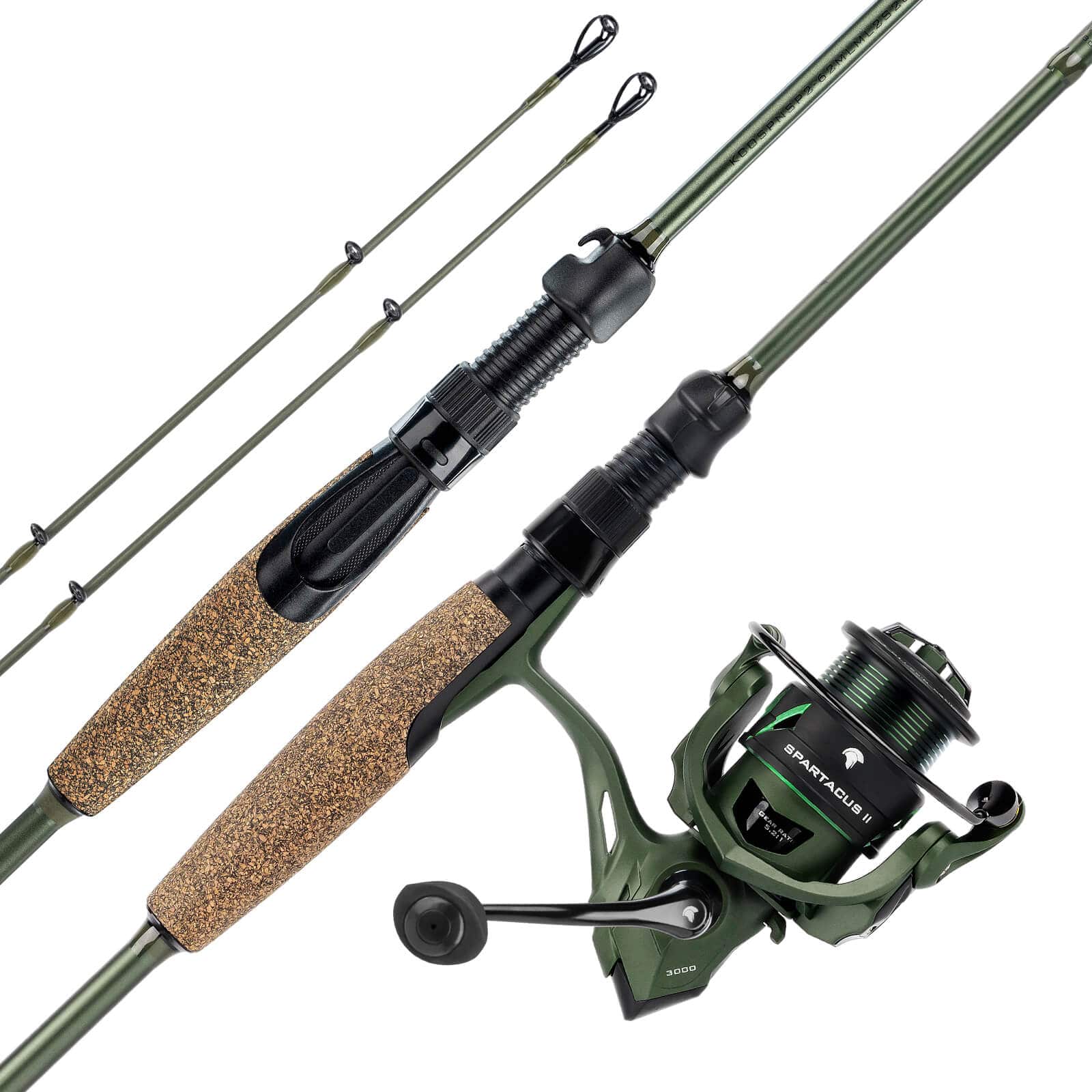 KastKing Spartacus II Twin-Tip Spinning Fishing Rod and Reel Combo