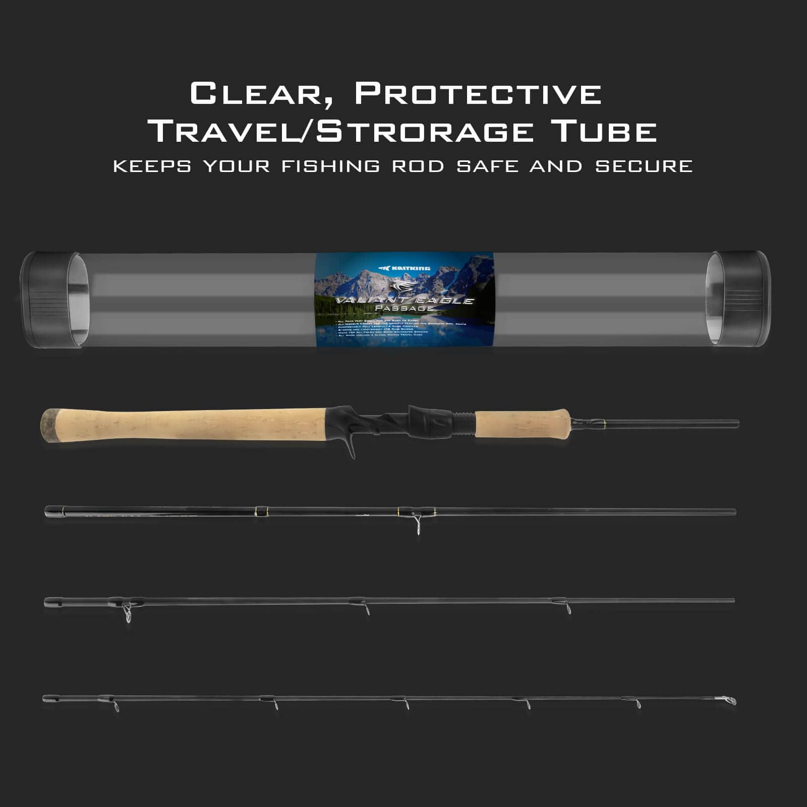 KastKing Valiant Eagle Passage Travel Fishing Rods 21 KastKing Valiant Eagle Passage Travel Fishing Rods