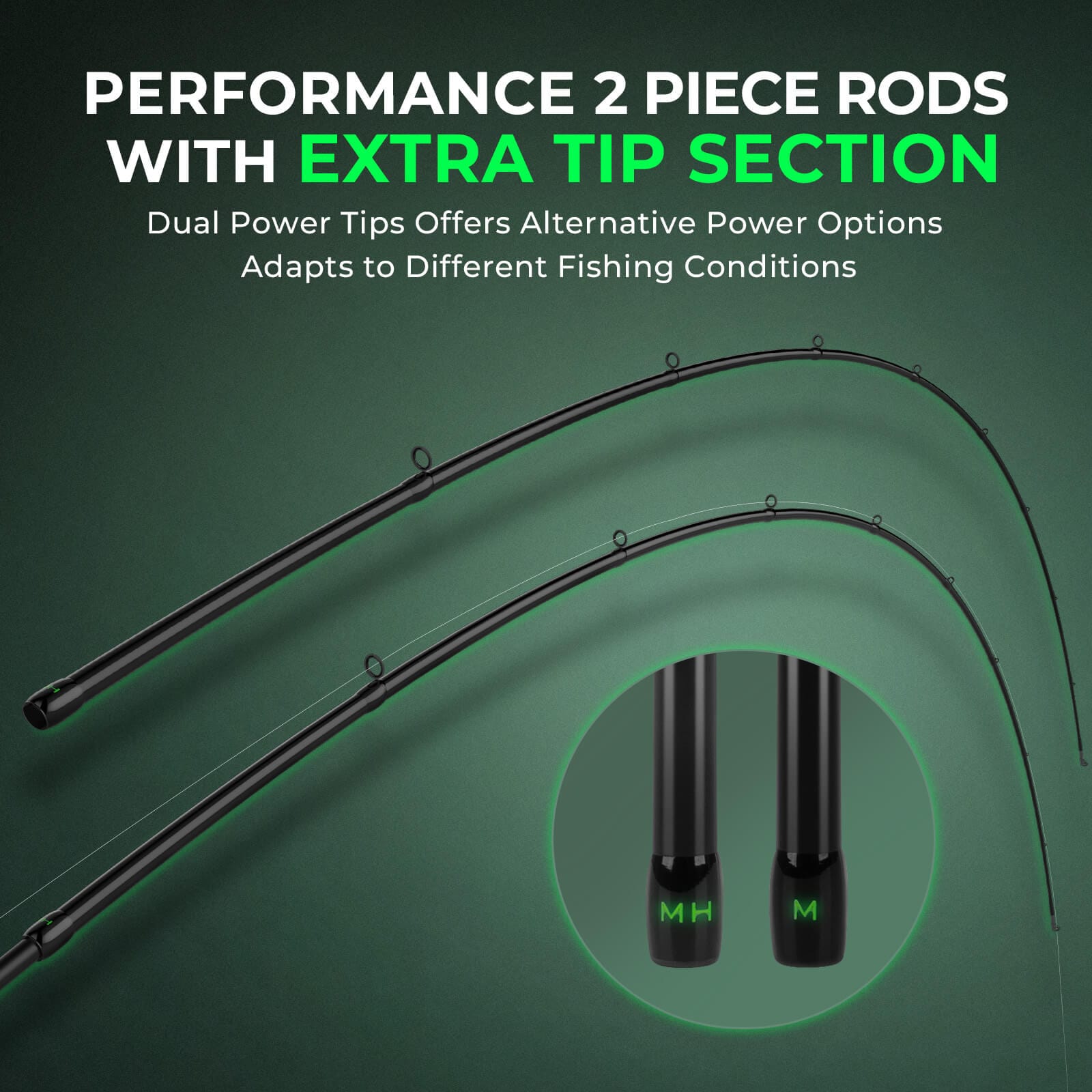 KastKing Zephyr Dual Tip Casting Rod 4 KastKing Zephyr Dual Tip Casting Rod