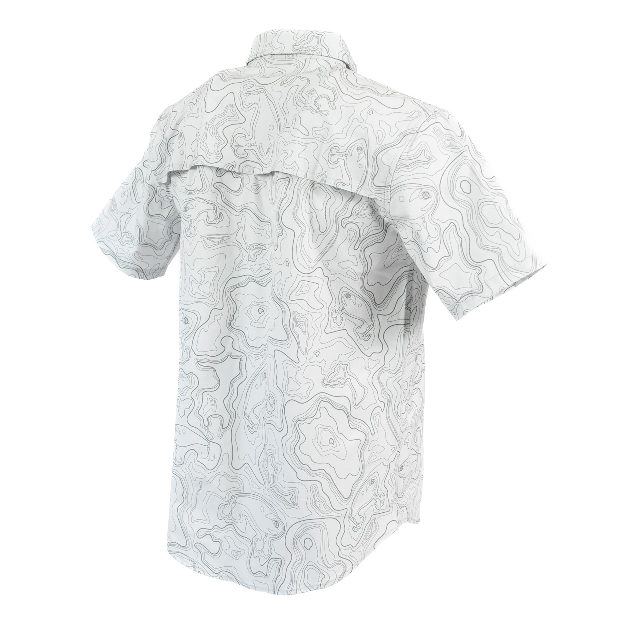 Overcast Topo Short Sleeve Ventilated Fishing Shirt 3 Overcast Topo Short Sleeve Ventilated Fishing Shirt